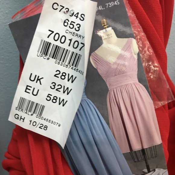 NEW Red Party Dress, Aline Flowy Short Holiday Formal Pageant Prom Mothers - Picture 5 of 6